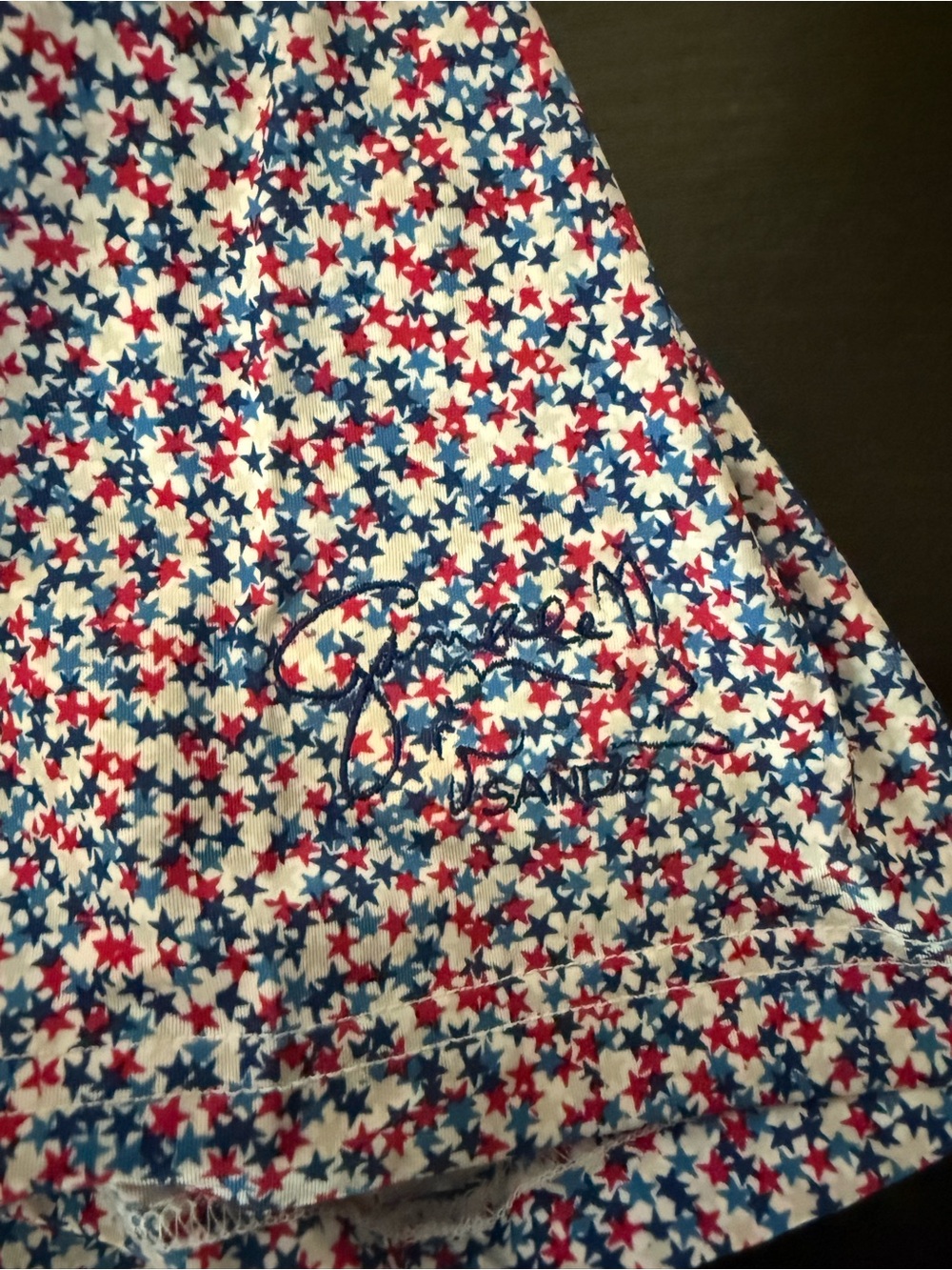 Donald Ross Men's Polo XL - Red, Blue, White Print Gamble Sands Logo - Picture 2 of 3
